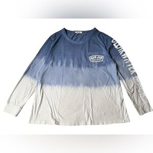 Ron Jon Surf Shop long sleeve tshirt, L, ombre, classic logo, iconic beach vibe